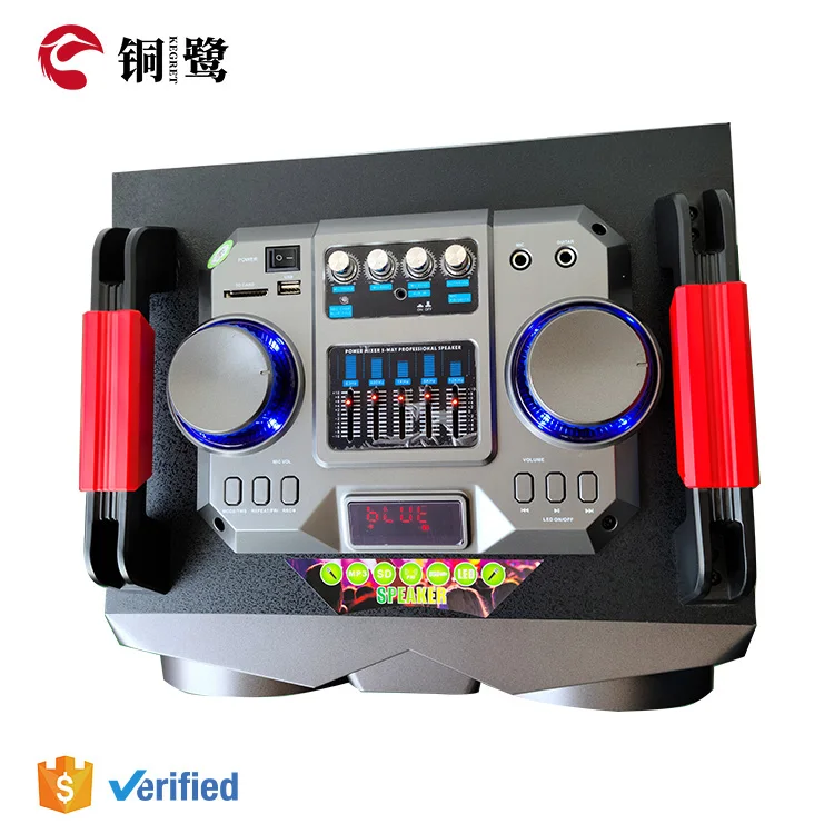 KEGRET Karaoke Wireless Party Dj Active Speaker Trolley 12 Inch Rechargeable Battery Powered Outdoor Professional Speaker Box