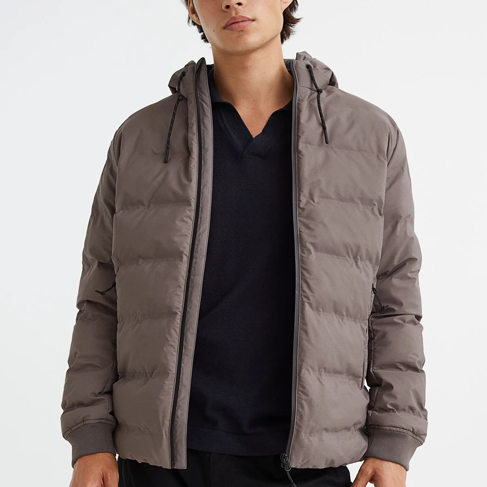 Custom mens winter puffer jackets mens 100% nylon jackets Made Winter Warm Puffer Jacket