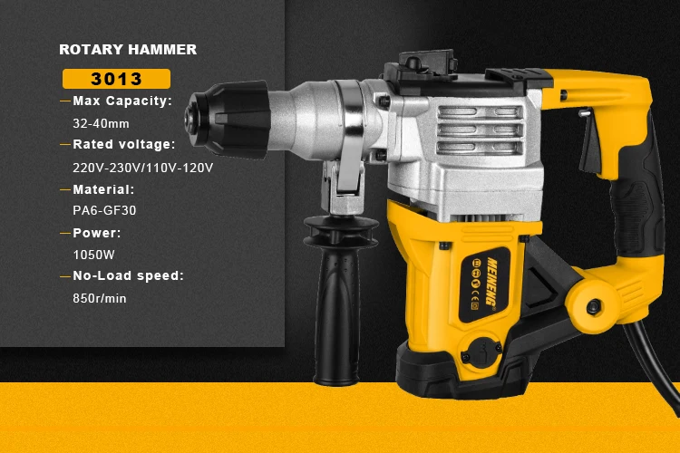 20V Portable Electric SDS Plus Cordless Breaker DIY Grade Rotary Hammer Drill with Lithium Battery Max Drilling Diameter 28mm
