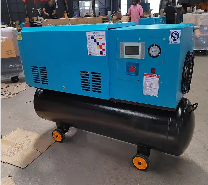 Mobile 4 in 1 7.5 kw 15 kw 22 kw 37 kw Screw Air Compressor With Air Dryer Tank Filter
