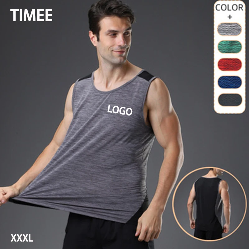 Wholesales manufacturing active wear men workout tank tops running vest