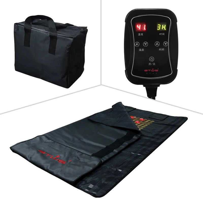BTWS 2023 Hot Sale Far Infrared Sweating Bag Red Light Therapy Blanket with Energy Stones