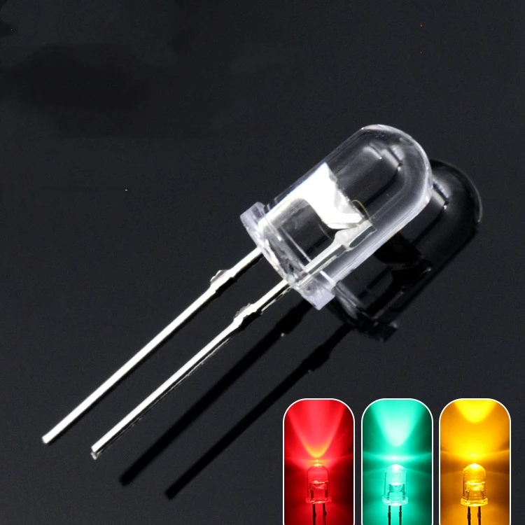 Jstronic 1000pcs/bag 5mm 0.06w led diode 505nm green color short leg for traffic light