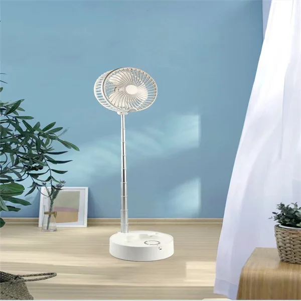 Telescopic Fan Folding Portable Floor Table Usb Rechargeable Battery Fan Foldable Desk Fans for Office Home Outdoor Camping