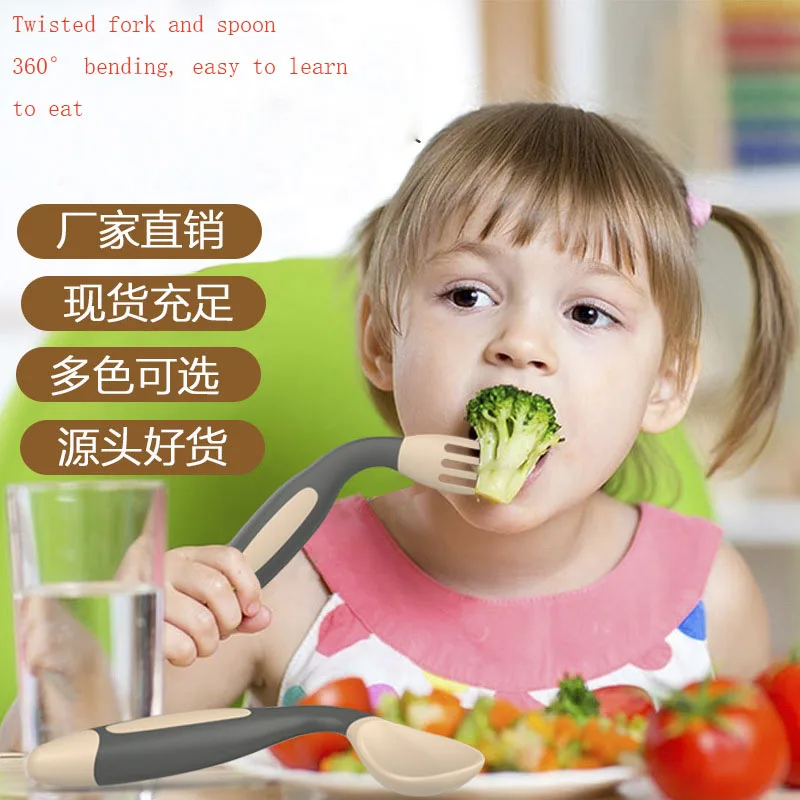 Baby Utensils Spoon and Fork Set Other Travel Case Set Kids Tableware Training Feeding Baby Spoon and Fork for Children