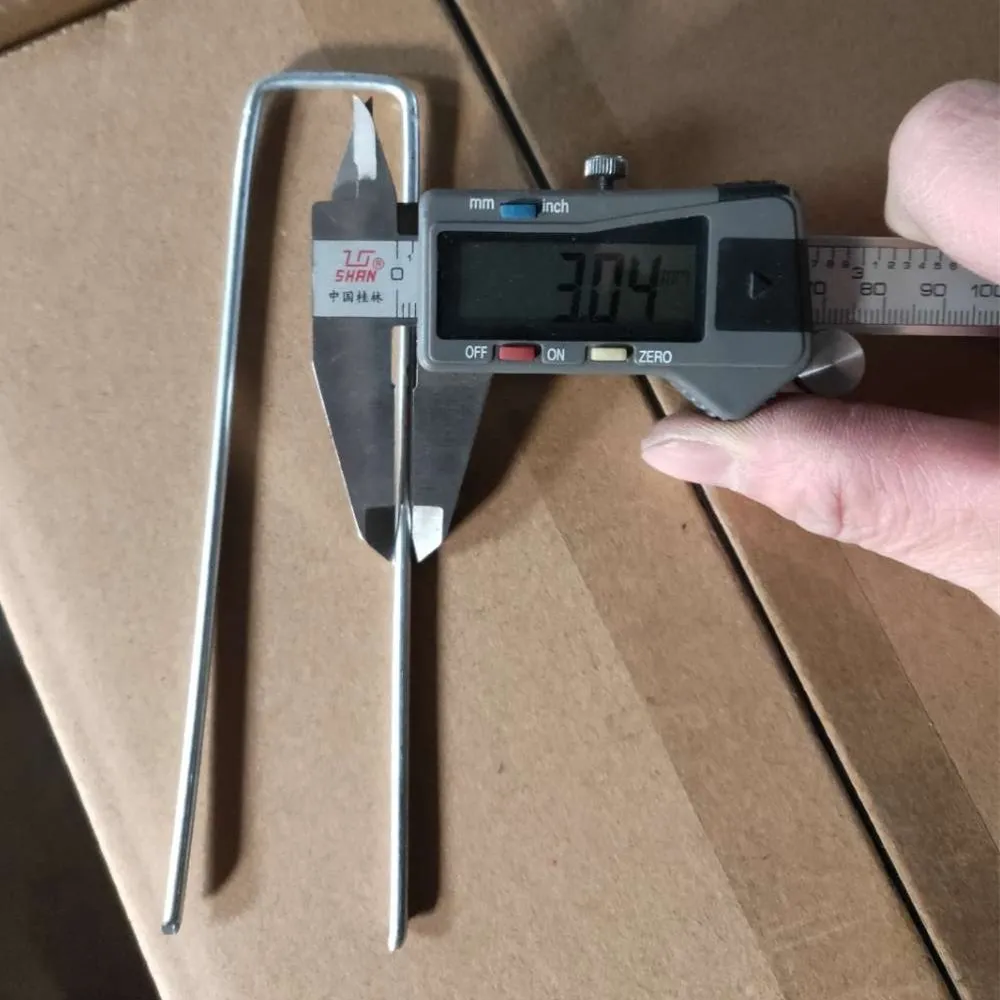 U type garden pegs sward nail for wholesales 200pcs pack