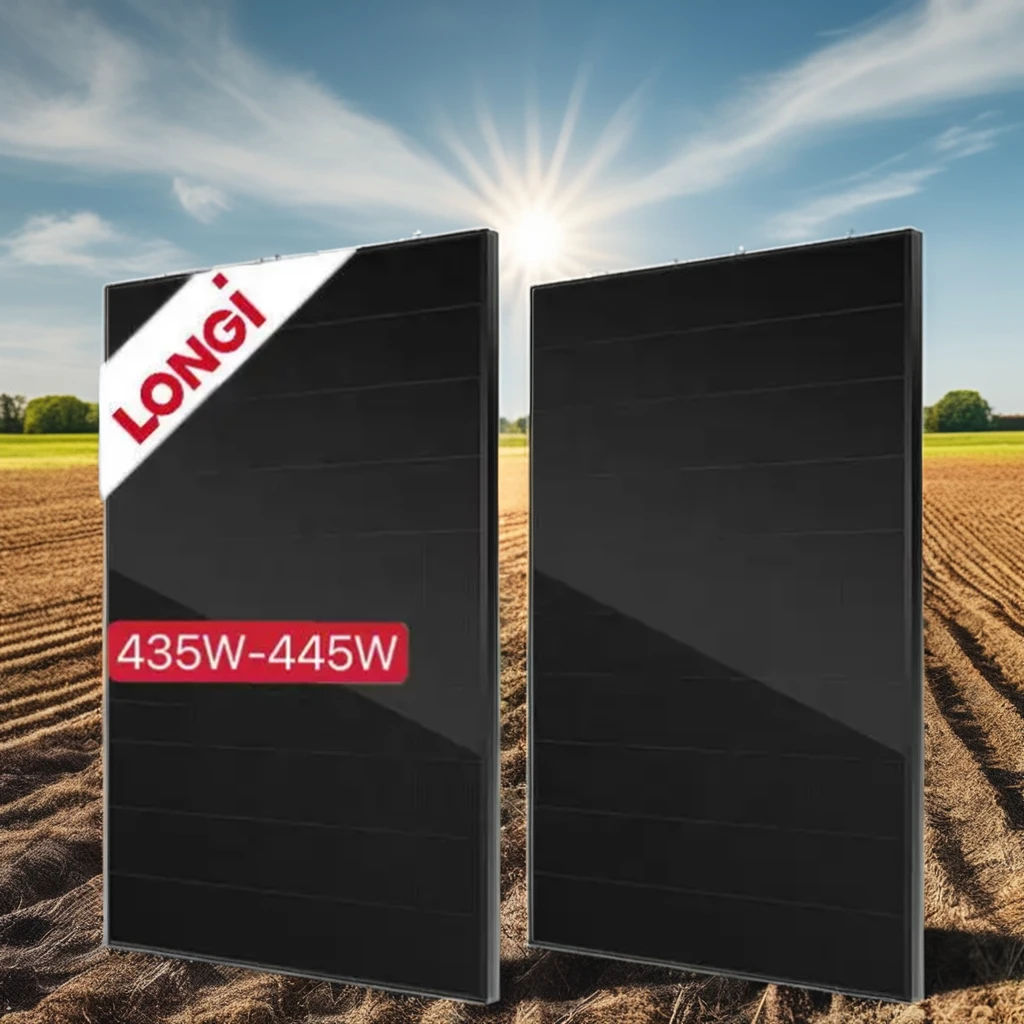 LONGi Hi-MO 6 Explorer LR5-54HTB 440w-445w-450w солнечные панели полностью черная рама с N-Type PERC Topcon для лучшего использования на крыше дома