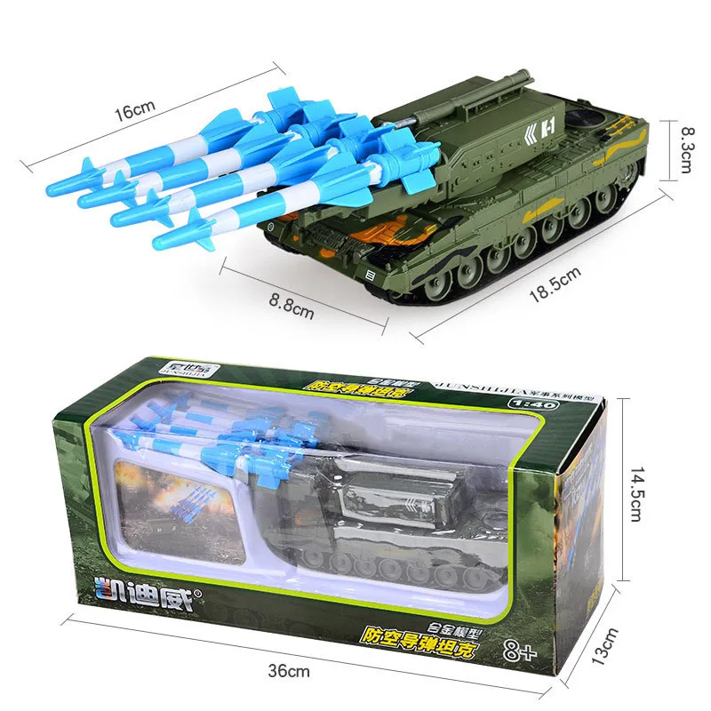 Newest 1:40 Scale Model Tank Military Scale Models Mini Toy Tank World War Ii Tank Air Defense Missile Combat