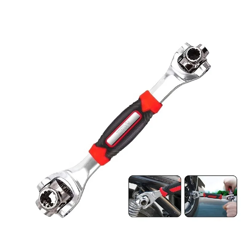 Multi-Function 48-In-1 Multifunction Universal wrench Socket Spanner Wrench For Furniture Assembly and Auto Repair