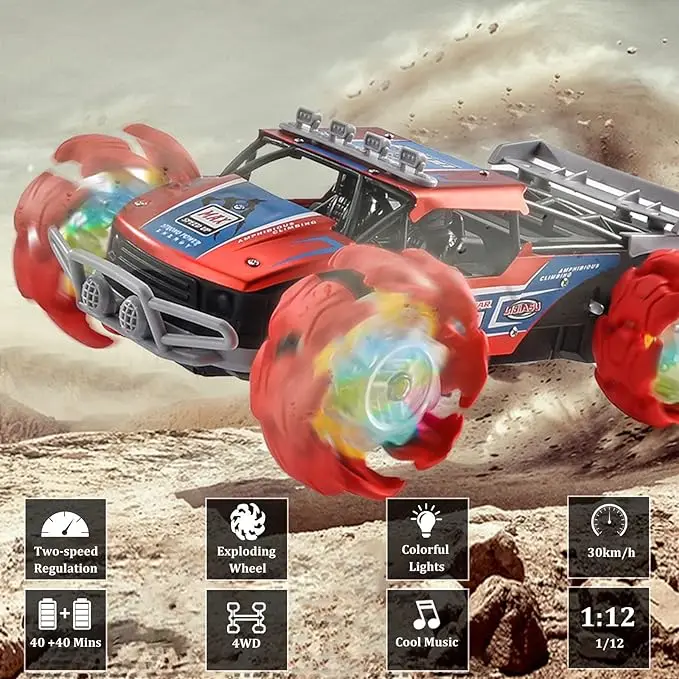 watch gesture induction remote control alloy vehicle off road car auto demo explosive wheels rc high speed climb stunt car