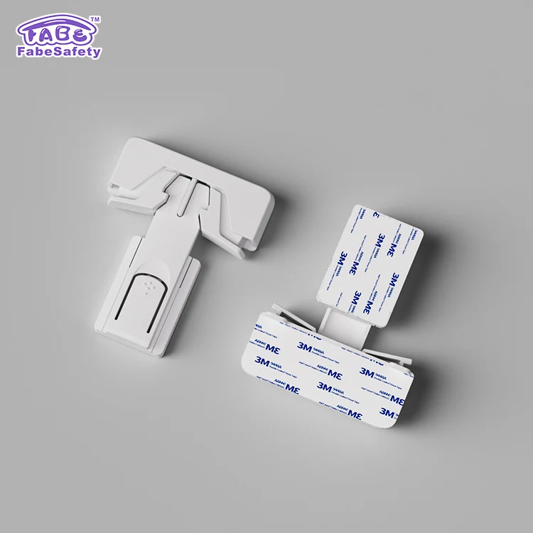 Updated Amazon Hot Selling Child Proof Refrigerator Lock, Fridge Locks for Kids with Sticky Adhesive Pads