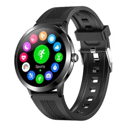 Sport T6 Wrist Round Screen Watch Reloj Smart Watch T6 1.32Inch Smartwatch For Men Women