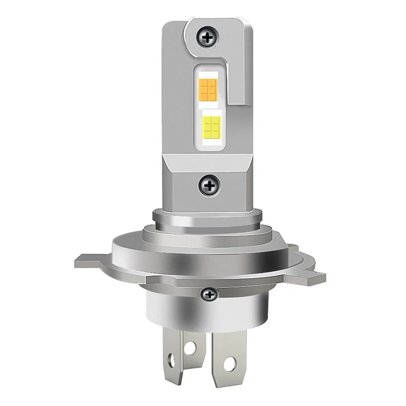 Customized packaging and wholesale T13 new motorcycle LED headlight H4 two-color model hot model