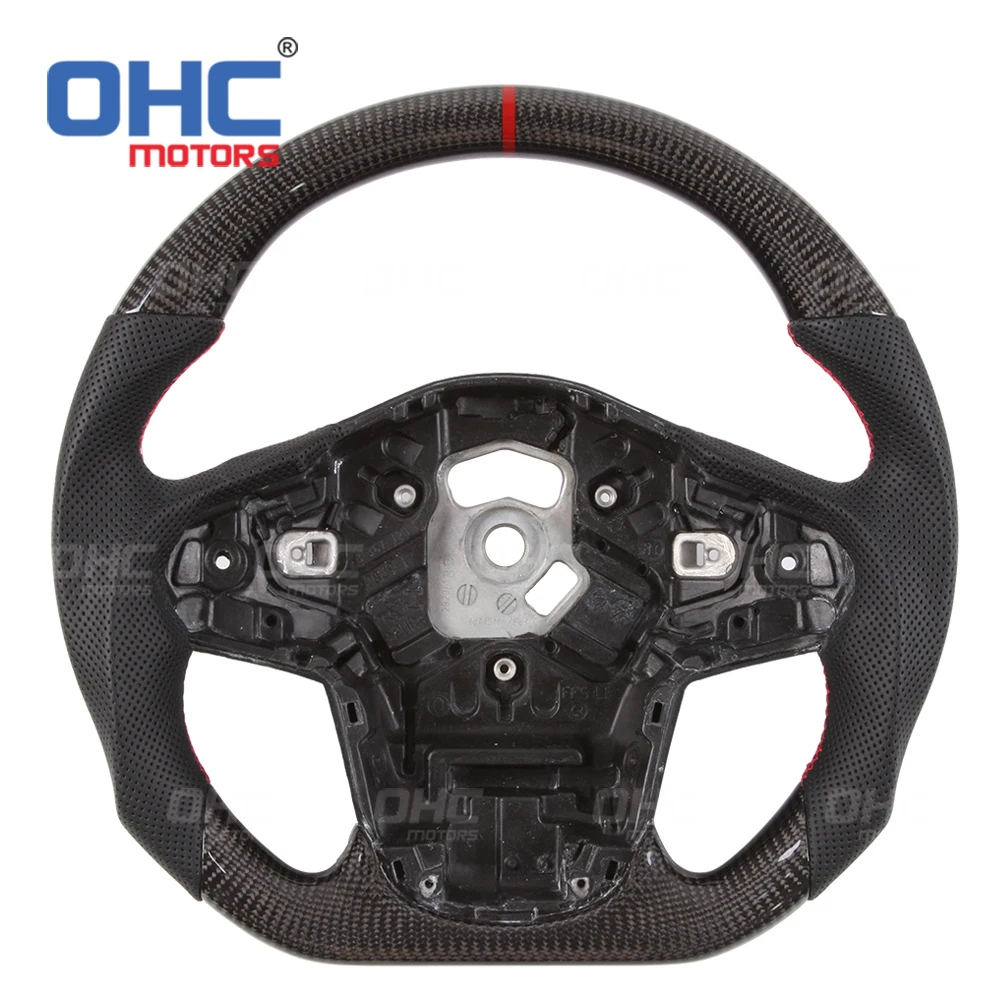 Factory Customized Real Carbon Fiber Steering Wheel for toyota supra steering wheel MK5 A90 OHC MOTORS