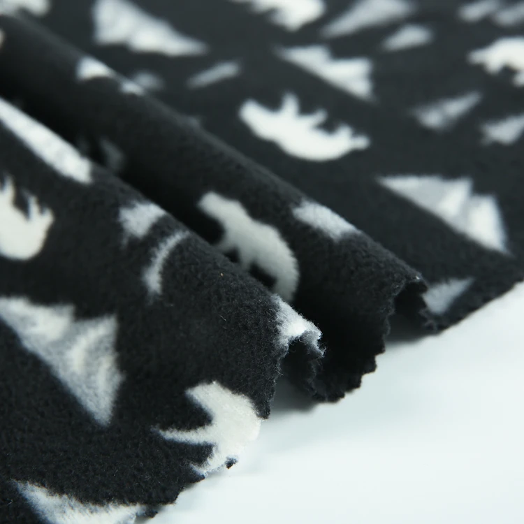 cheap price customized design printing 100 polyester weft knit FDY yarn knitted printed polar fleece fabric for clothes