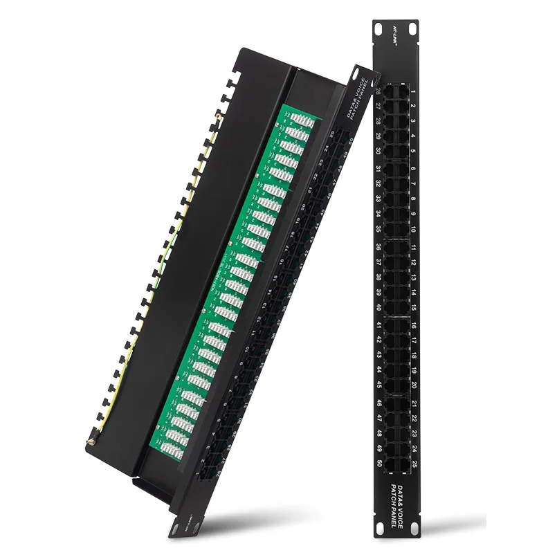 Телефонная коммутационная панель с 50 портами