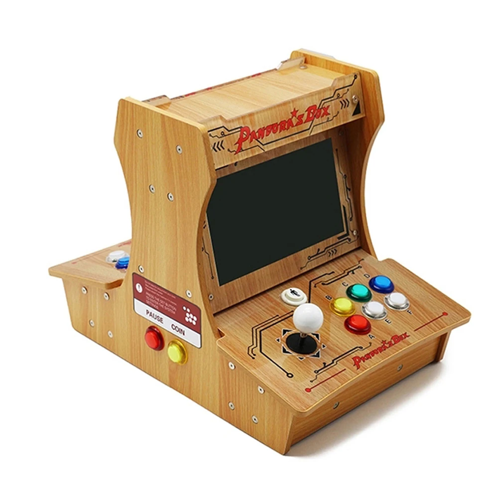 2022 game Box DX Special Version 5000 in 1 wooden mini arcade bartop 10 inches dual screen Can save game 3P 4P game 3D tekken