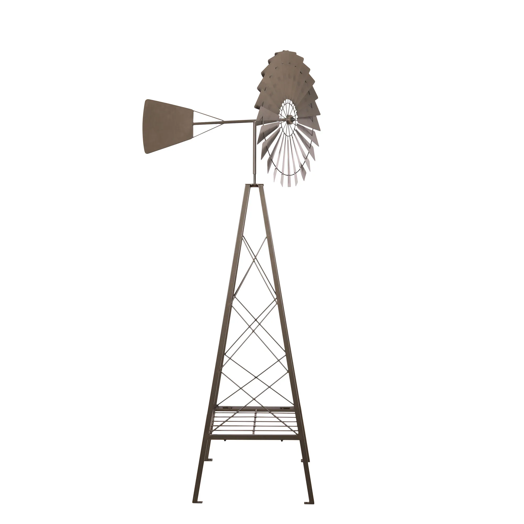 Outdoor Decor Vintage Vertical Wind Spinners Metal for Farm