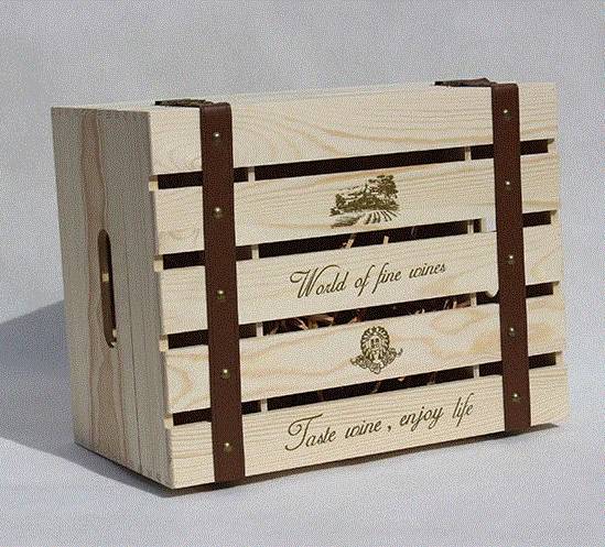 Подарочная коробка в европейском стиле, деревянная коробка для красного вина