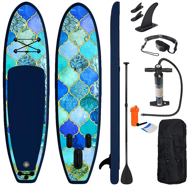 
Factory Customized Logo Style EVA Inflatable Stand Up Board Surfing Adult Water Sports Surfboard 