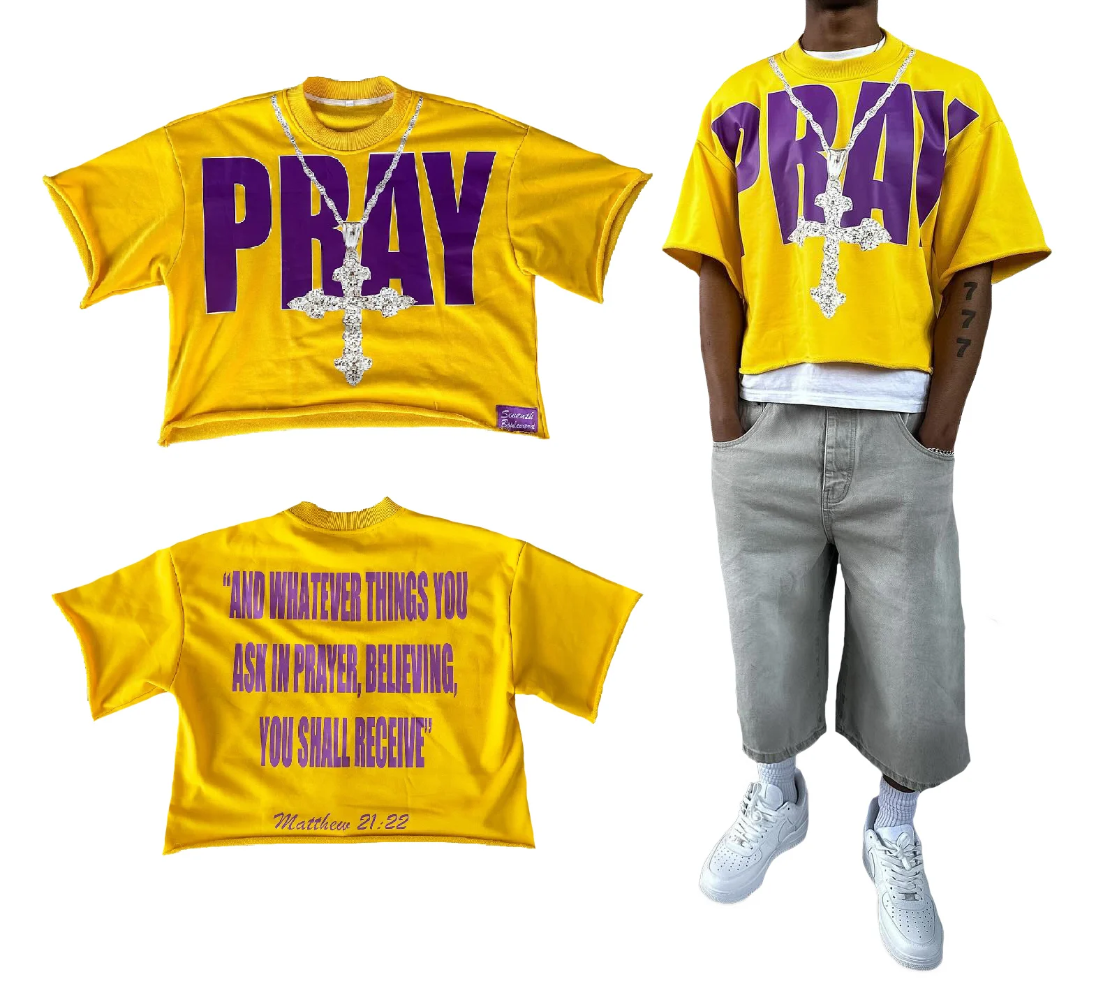 Custom Designer Drop Shoulder Screen Print Graphic Fashion Heavyweight Cotton Oversize Cropped Boxy T Shirt Men