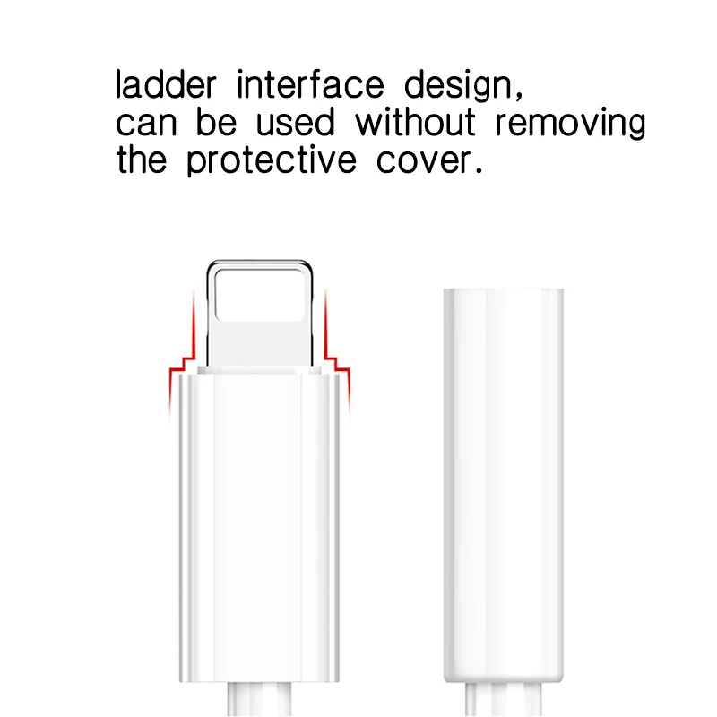 Hot Selling For Lightning to 3.5mm headphone jack adapter AUX cable for iPhone IOS