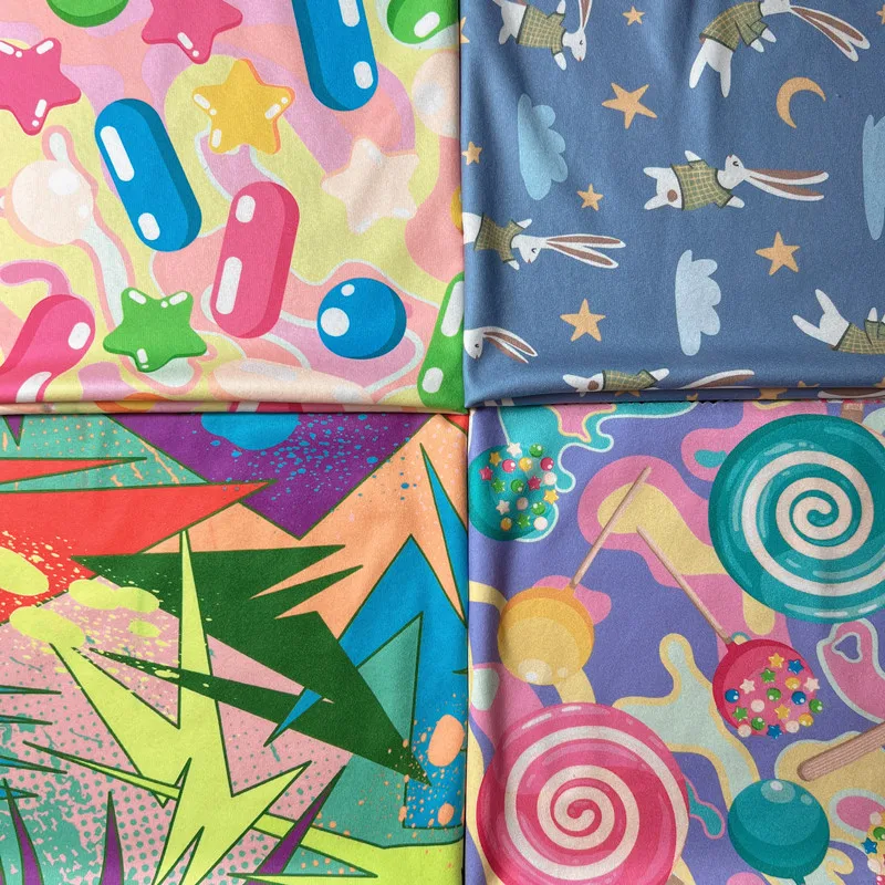 Manufacturer On Sale DBP Baby Dress Custom  Double Brushed Poly Printed Fabric