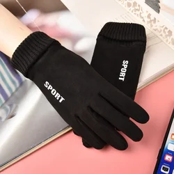 Hand Warmer Winter Gloves Women Arm Mitten suede Warm Gloves