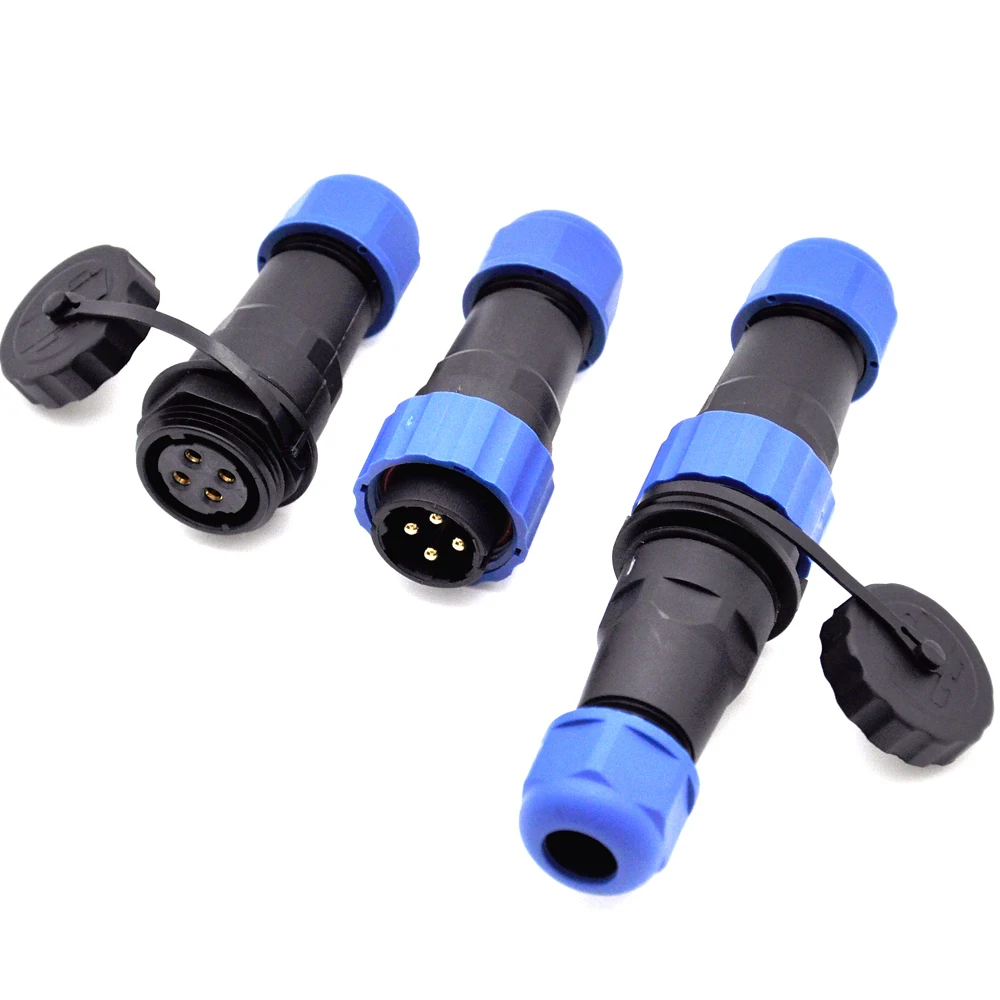 M25 M20 sp 13 16  3+9pin 30A Waterproof Connector For Motor Encoder Bicycle And Lighting power connector durable 12pin