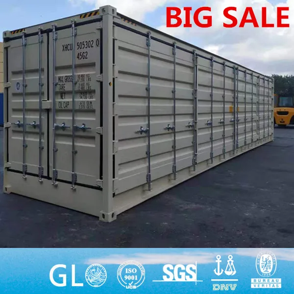 40 футов высотой кубический открытый боковой контейнер