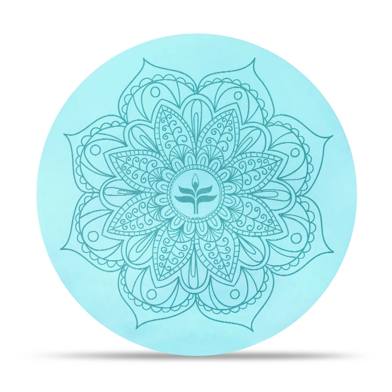 2018 fashion anti slip eco friendly round microfiber circle yoga mat  yoga mat round yoga massage mat