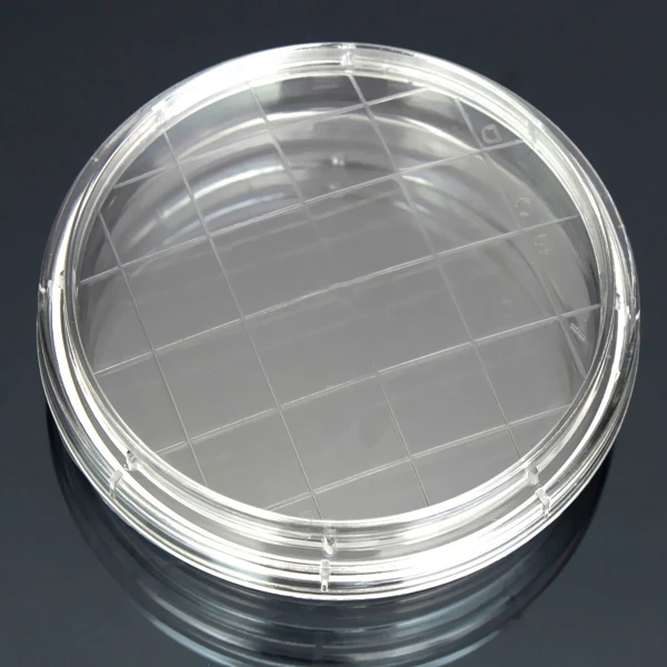 China factory product plastic petri dish 55mm Contact dish  with grid