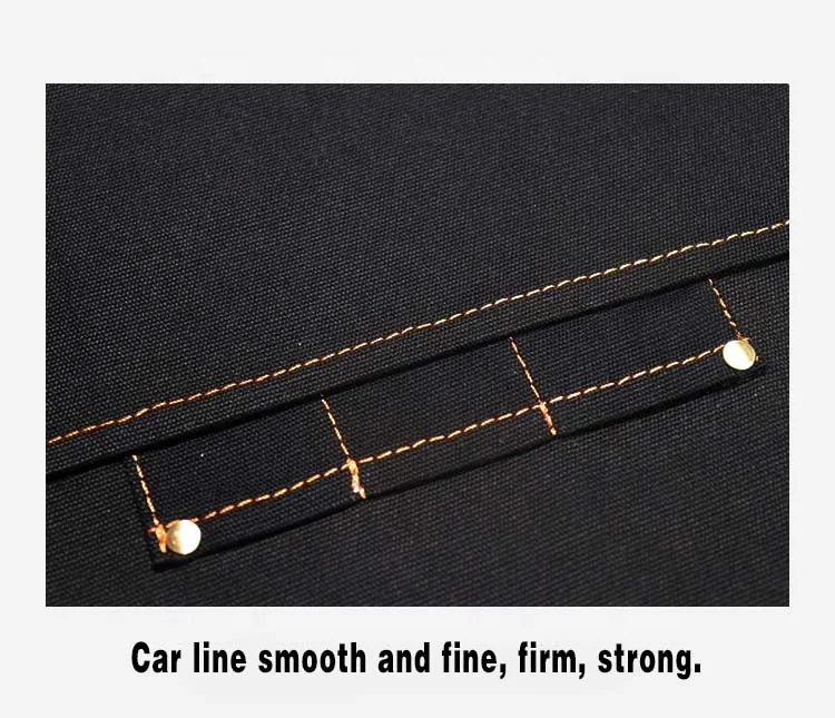 Factory Price Adjustable Cross Back PU Leather Kitchen Apron Chef Cooking Canvas Denim Webbing with Ring XL Size Cotton Material