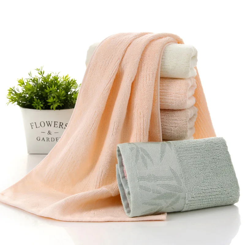
direct factory buy bamboo towel with bamboo jacquard thick and soft high quality face wash towel no wool wholesale china product 
