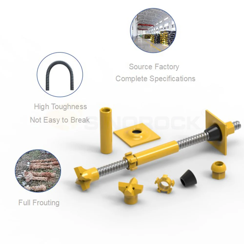 Anchor Tool R28 R29 Self Drilling Anchor Bolt Threaded Bar Anchor Rods