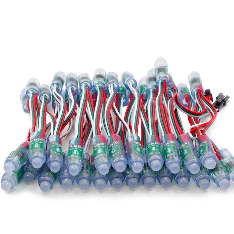 
 WS2811 12 мм 12 В Водонепроницаемый умный светодиодный пиксельный модуль RGB  