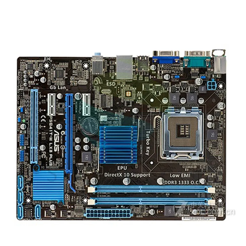 P5G41T-M LX3 Plus Desktop Motherboard G41 Socket LGA 775 Q8200 Q8300 DDR3 8G u ATX UEFI BIOS Original Mainboard