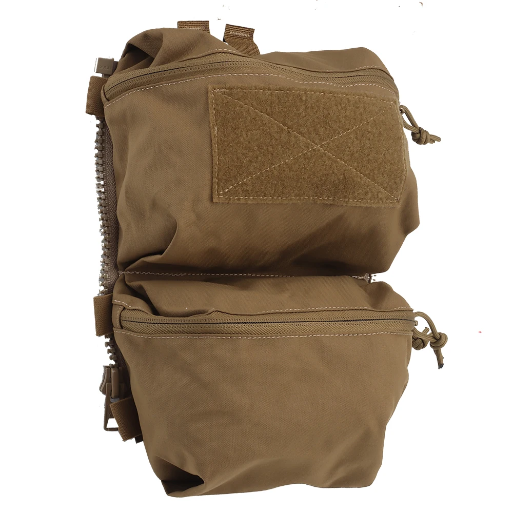Matte Nylon Tactical MOLLE Back Panel Double Pouch Fit For Ferro Concepts FCPC V5 plate carrier