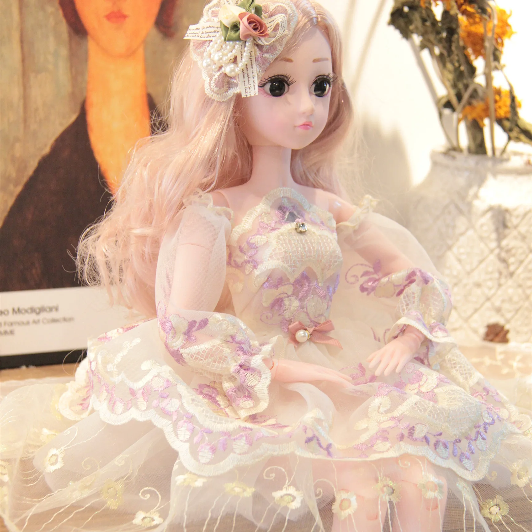 60 cm cheap price Custom BJD Doll wholesale baby dolls Fashion Princess Clothes Suit  Girl Gift Toy Princess Doll