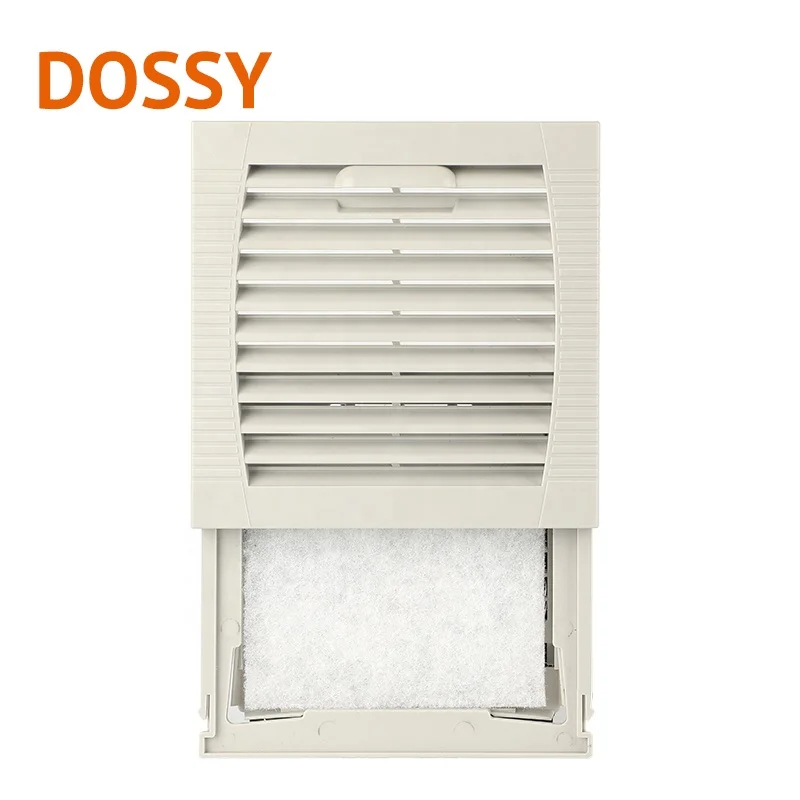 Free sample Push type dust-proof panel fan filter  fan louver 156*156mm