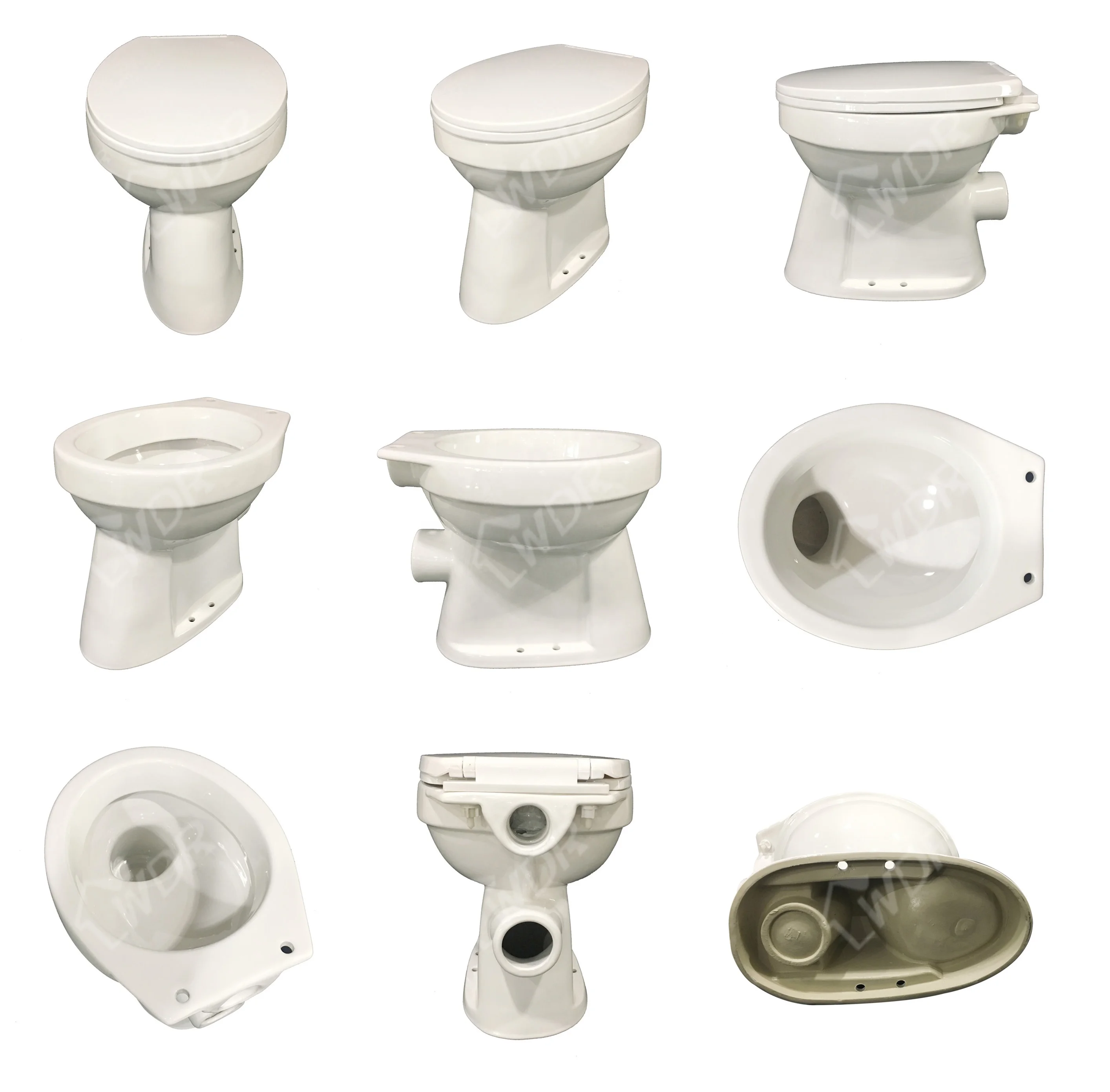 Cheap Wc Toilet Bowl without Tank Manual Flush Toilet Bowl Modern Two Piece Ceramic Hotel Toilet P-trap Price in China L/C or TT