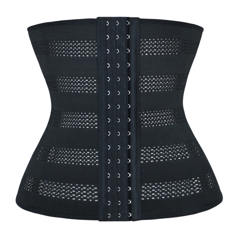 Wholesale Private Label Tight Body Shaper Powernet Women Sexy Shaper Colombian Latex 6 Steel Boned Corset Waist Trainer