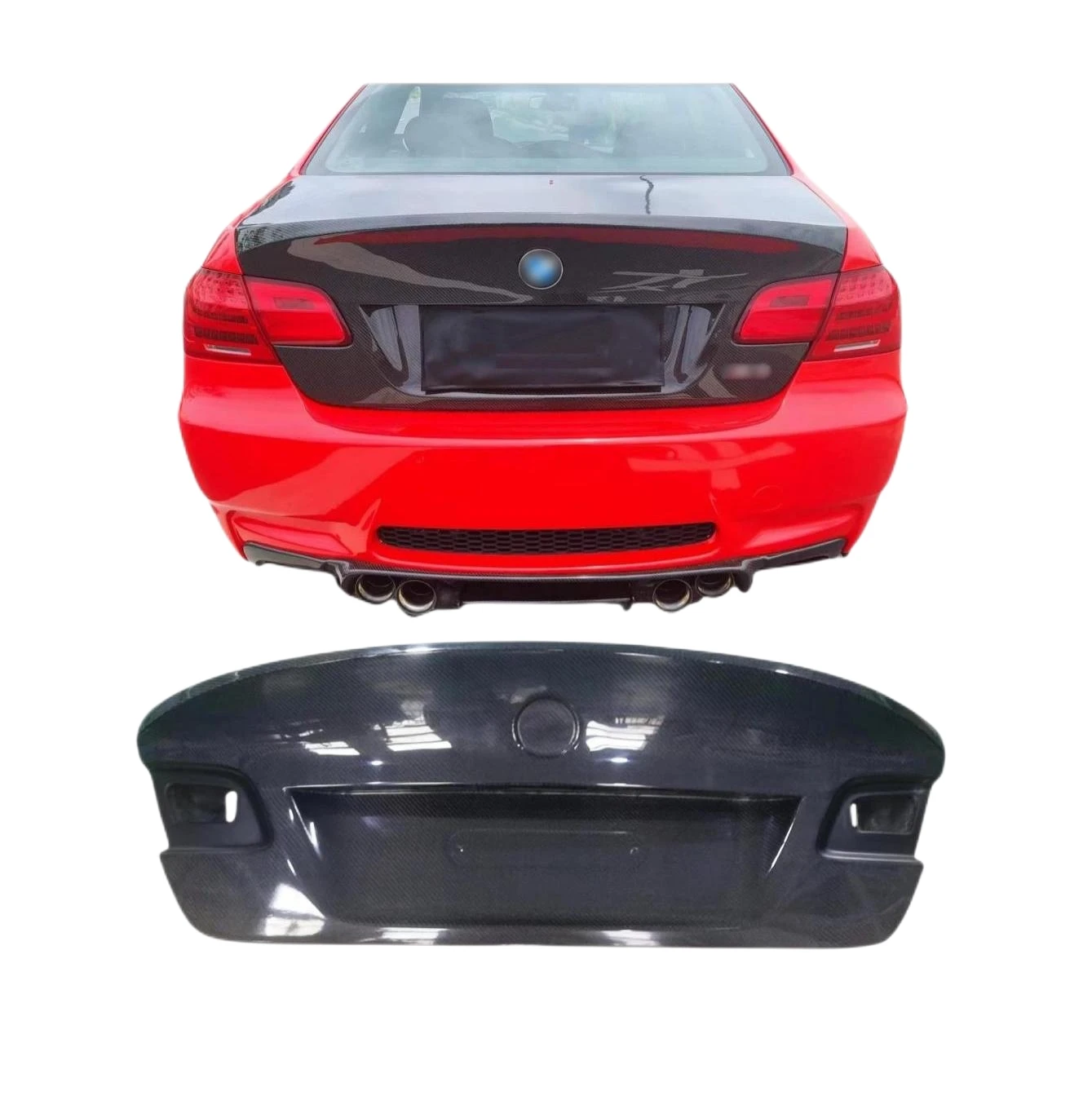 Высококачественный задний багажник из углеродного волокна для BMW 3 серии E92 M3 2006-2013 CSL автозапчасти