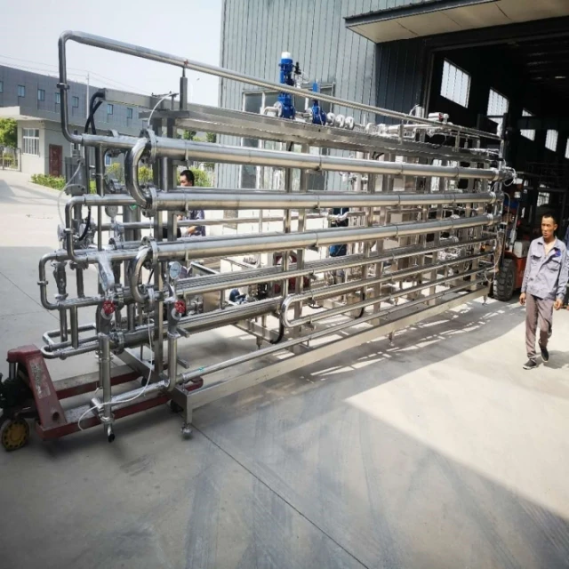 Automatic Stainless Steel Concentrated mango Pulp Sterilizer Tomato Paste Tube in Tube Sterilizer UHT Sterilizer for Paste