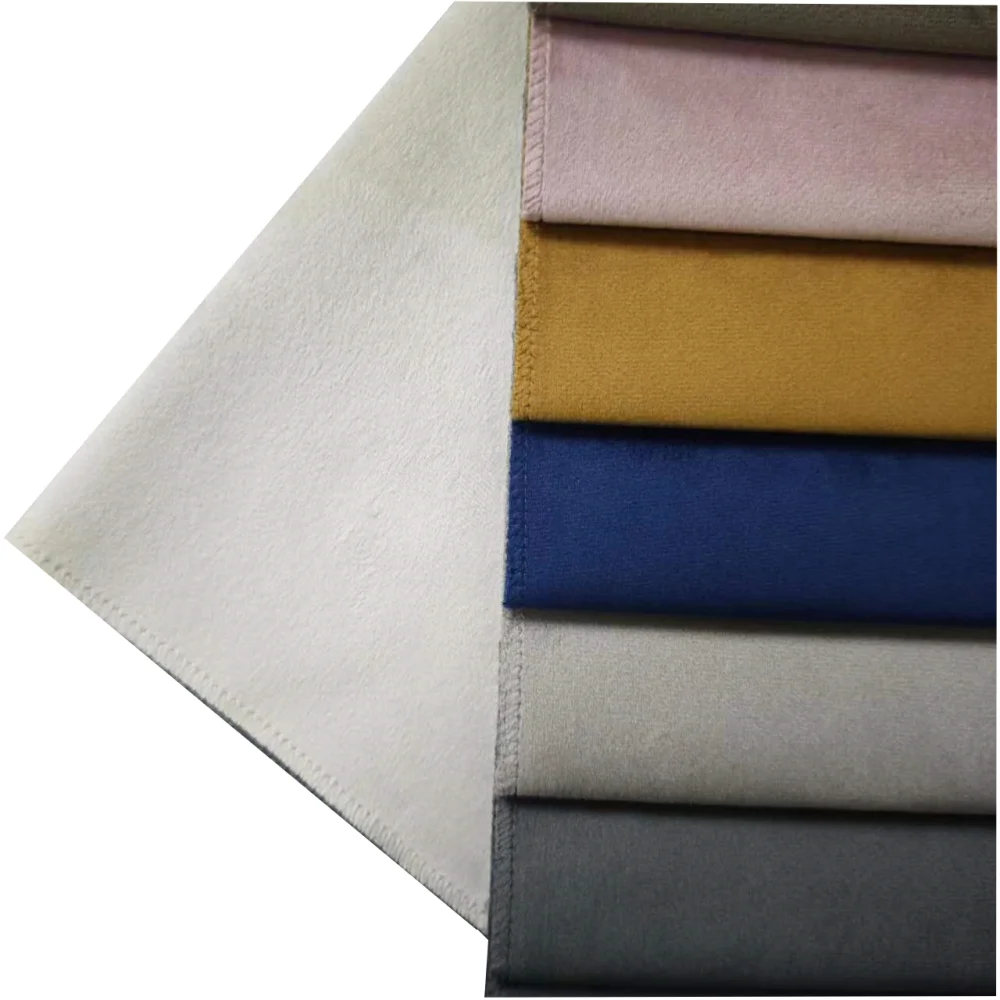 2024 Sinovel Manufactory Selling Polyester Sofa Upholstery Fabric holland Velvet  Multi-colors Design Plush Velvet for sofa