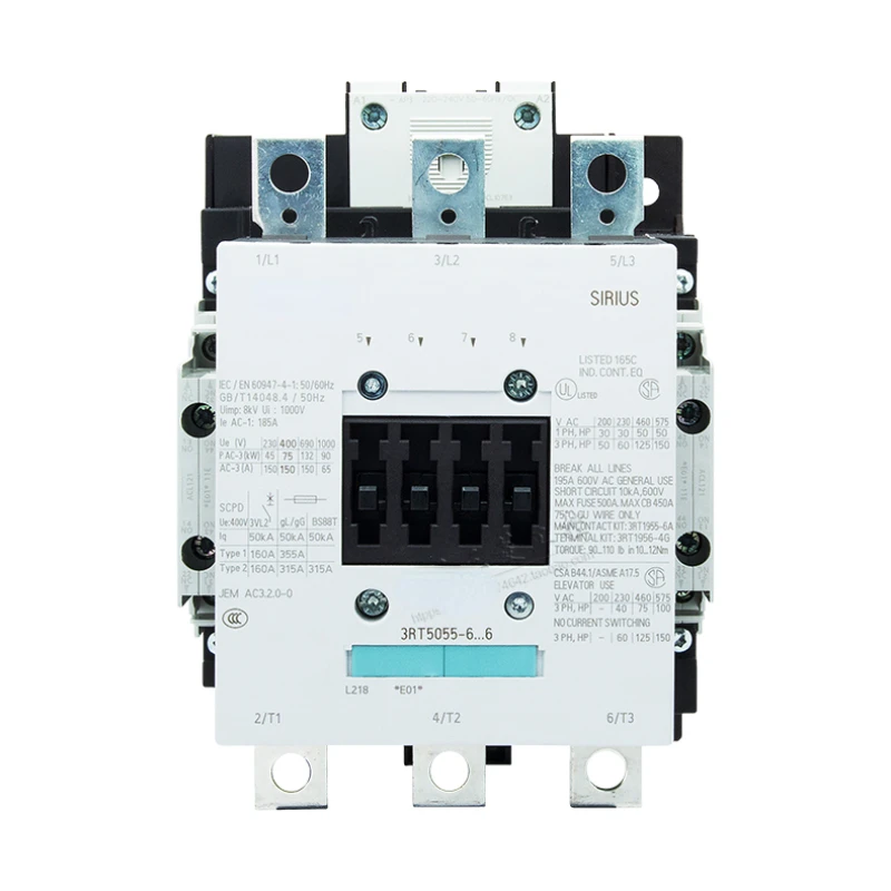 Контактор переменного тока 3RT5055-6... 6 6AP36 AF36 3RT1055 AC110V/220V 3RT5055-6AP36 33RT5054-1AP36 3RT5056-6AP36