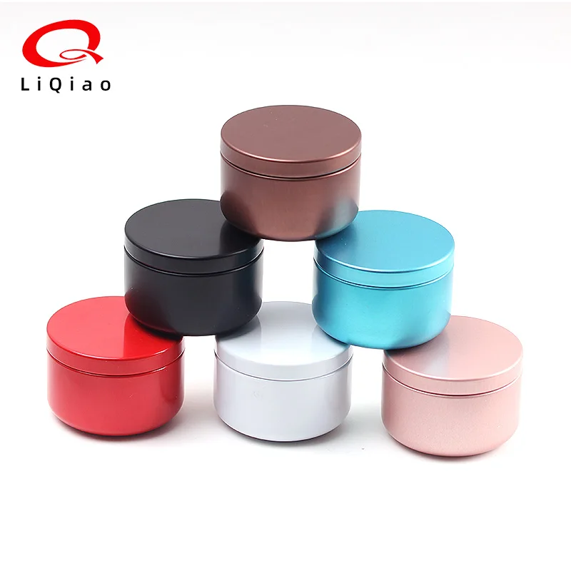 4 Oz Aluminum Tins Cans Round Storage Jars Containers Screw Lids Metal Tins Travel Tins Cosmetic Refillable Containers
