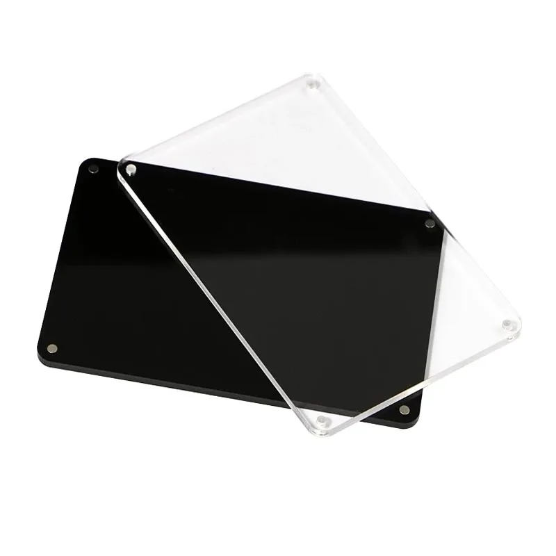 Magnetic Acrylic sign holder Wall Mounted Price Tag Display Cover Sticky Advertising Photo picture Poster Frame Wall Sign Holder