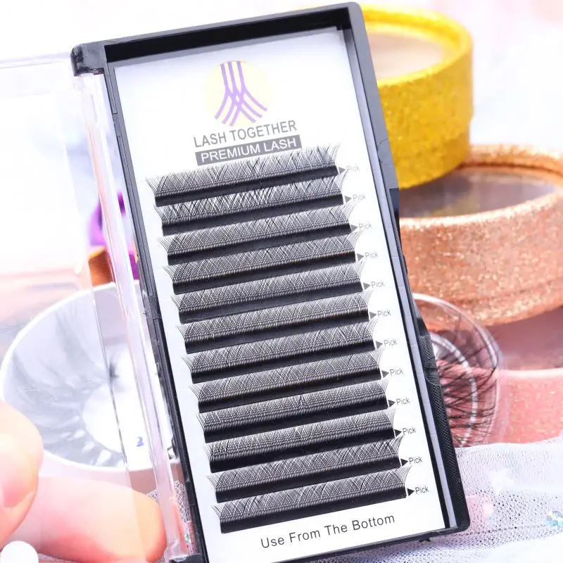 
Professional Soft Siberian Mink False Classic Lash Extension supplies Private Label Individual Volume Eyelash Extension 