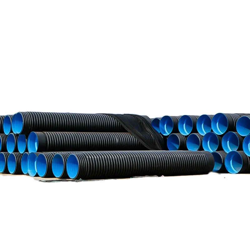 Высокое Качество HDPE двойной стены гофрированного дренажа гофрированной трубы производства